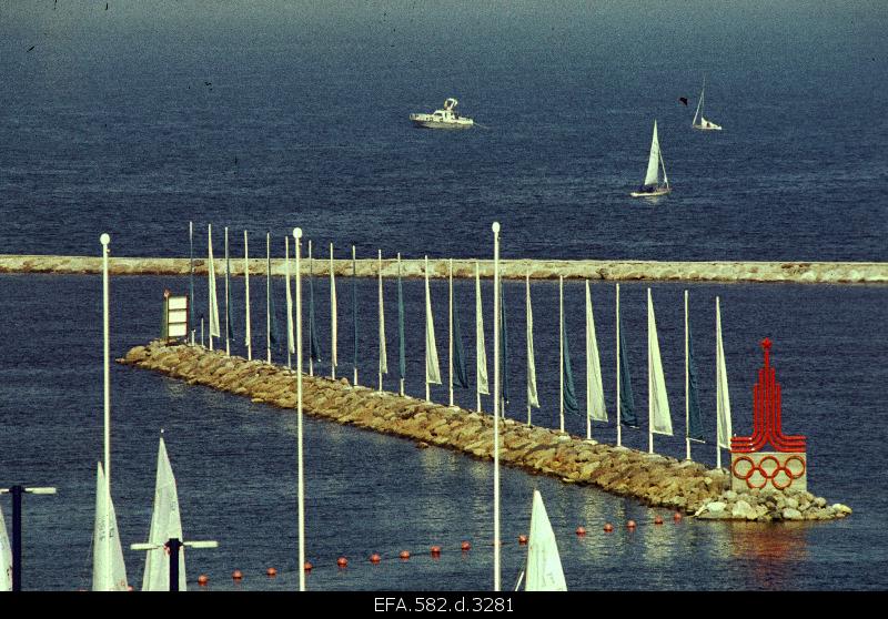 View of the Bay of Tallinn during the Olympic Regate..