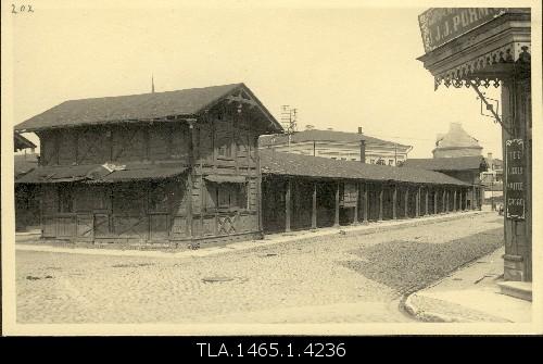 Market shops in the Russian market (Juden Buden)