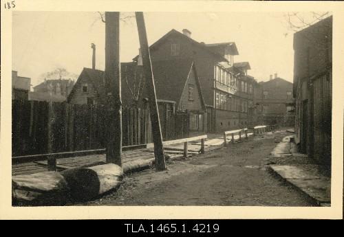 View on the River Street (in Kanal), houses dismantled in 1935.