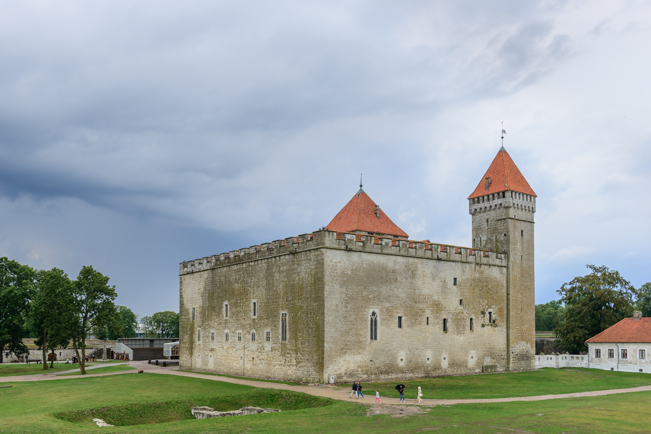 Kuressaare Castle and storm clouds - Kuressaare Castle