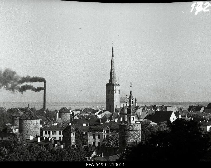 View from Toompea to the city.