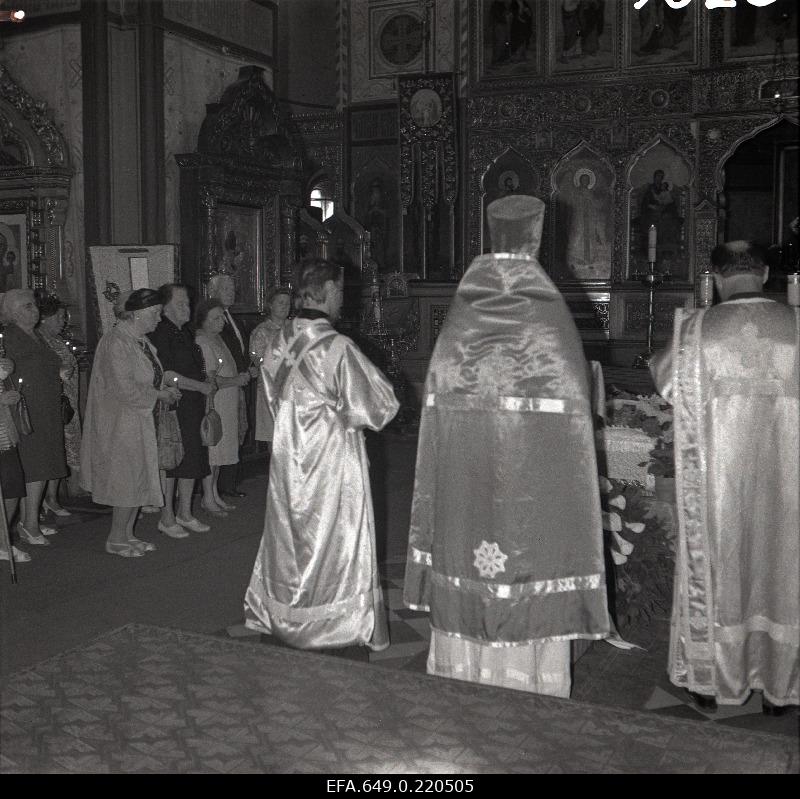 Funeral in Aleksander Nevski Cathedral.