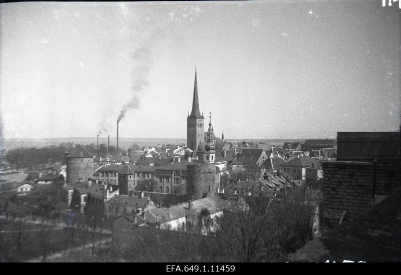 View of the Oleviste Church from Patkuli stairs.