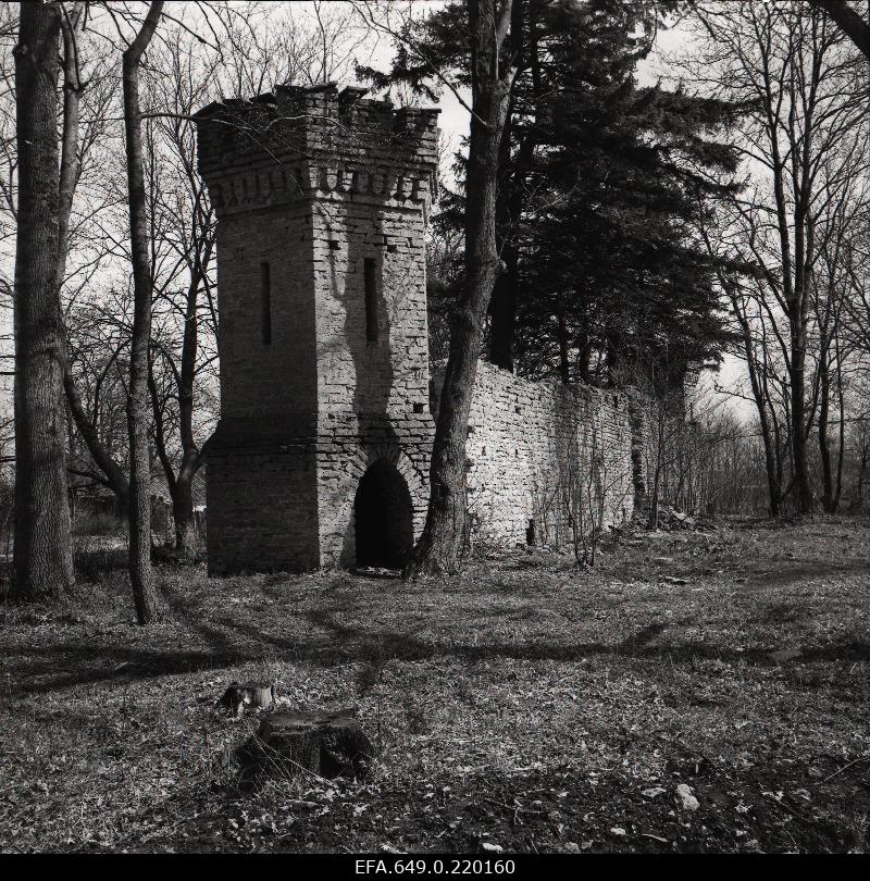 View of the ruins at Harku Manor.