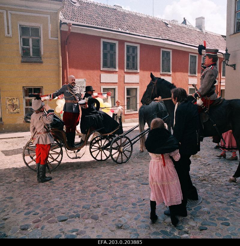 City scene from the Tallinn film game film "Arabella, the daughter of a robbery".