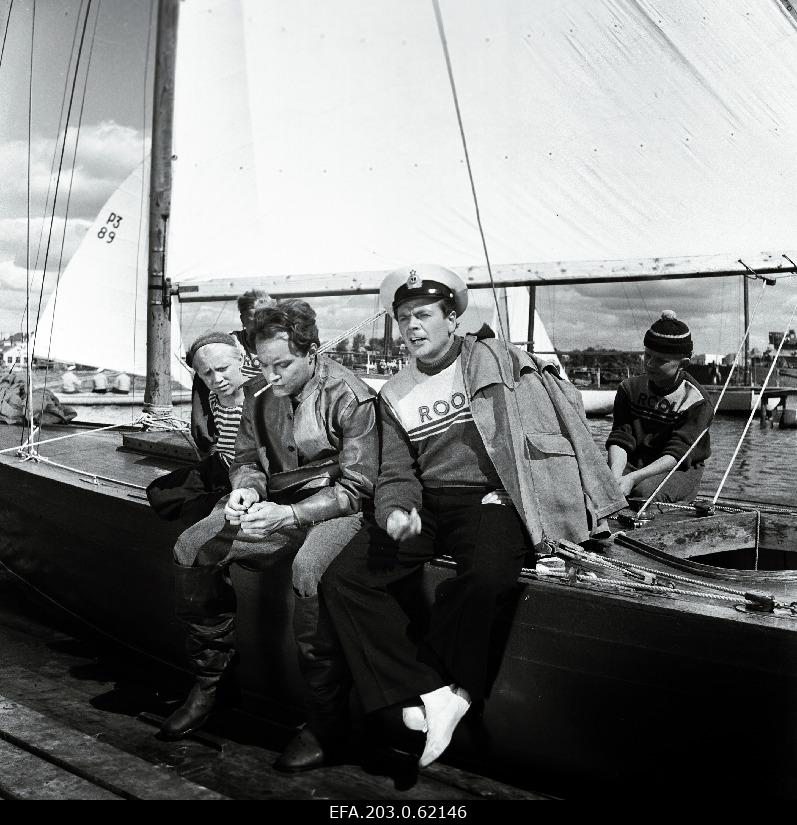 The film studio "Tallinnfilm" play film "Yachts at sea", Juhan- Rein Aren and Raud-E.Nõmberg (best).