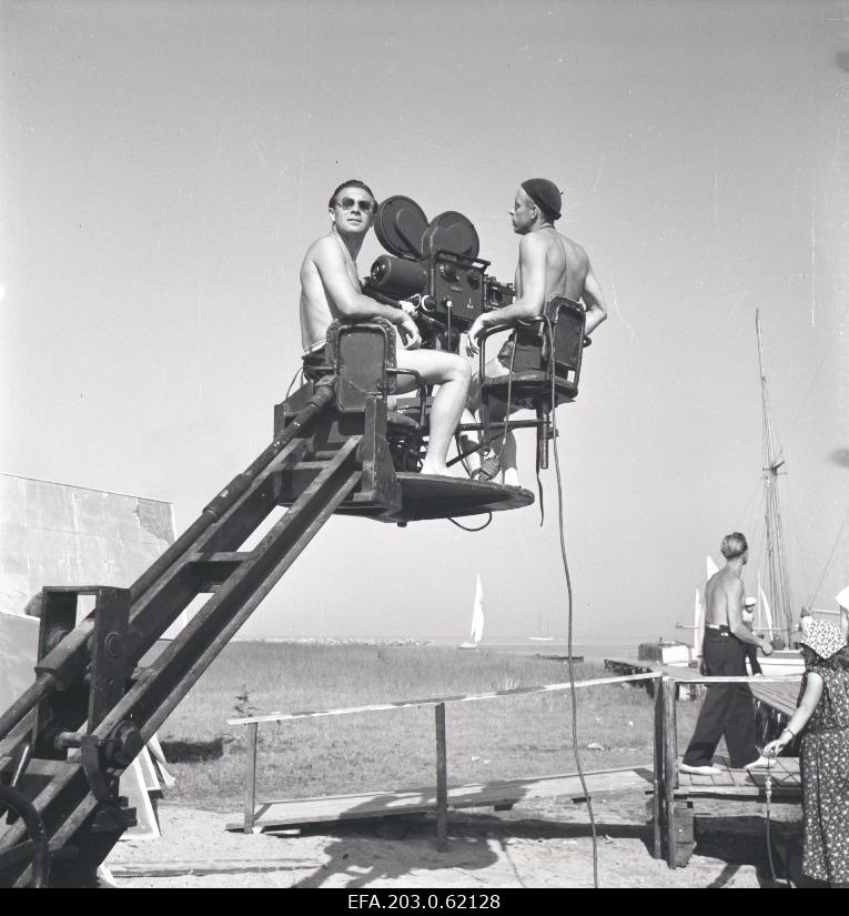 View of the playground during the film "Years at sea" film "Tallinnfilm", operators Vaher and S.Školnikov.
