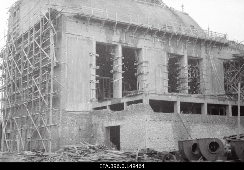Construction of the boilerhouse of the Ahtme fireplace mine power plant.