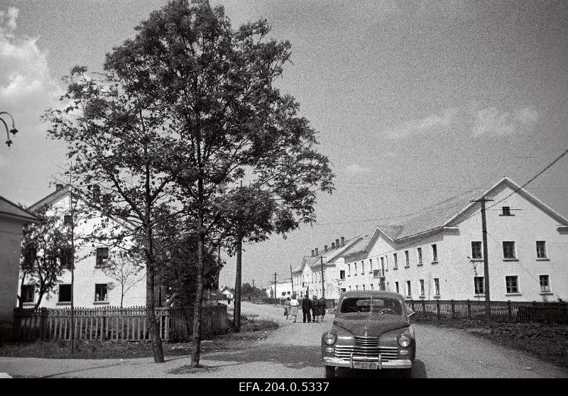 Post Street in Kukruse mining settlement.
