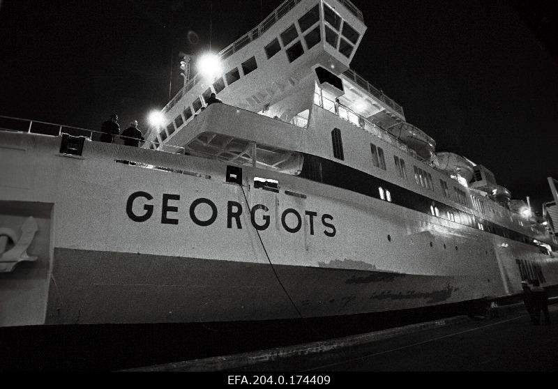 The passenger ship Georg Ots took the loss of the Estonian passenger ship in the Baltic Sea before the departure.