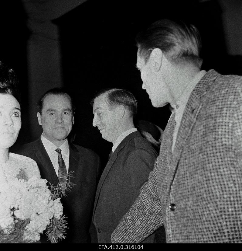 Singer Georg Ots and Ilona Ots after registration of marriage.