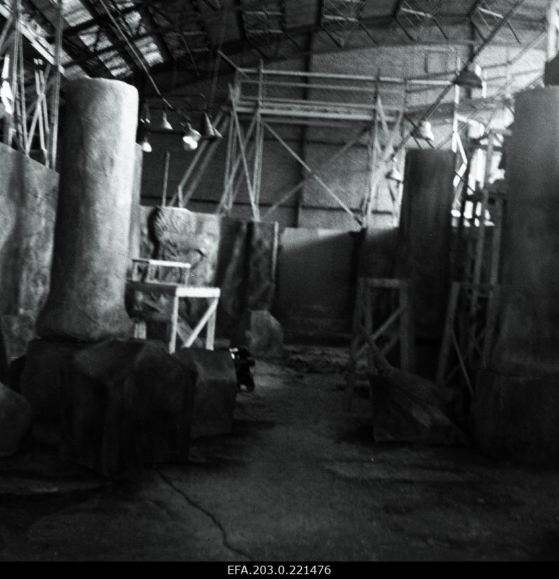 Game film "The curse of the Madude valley" (Poland-Estonian joint work). Construction of decorations