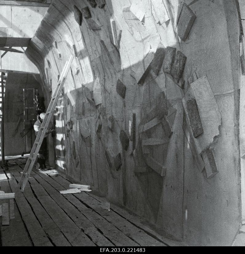 Game film "The curse of the Madude valley" (Poland-Estonian joint work). Construction of decorations