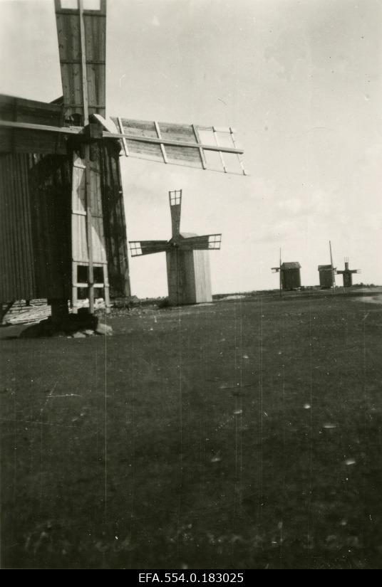 Windmills on the island of Vormsi.