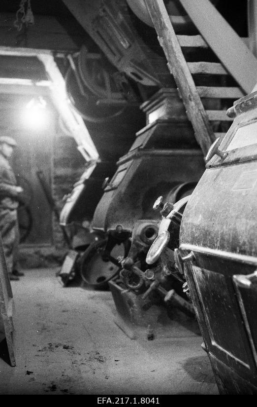 Interior view of the barley flour.