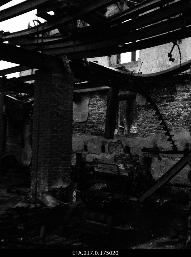 Estonian Farming and Industrial as Estakland burnt flour millstone.