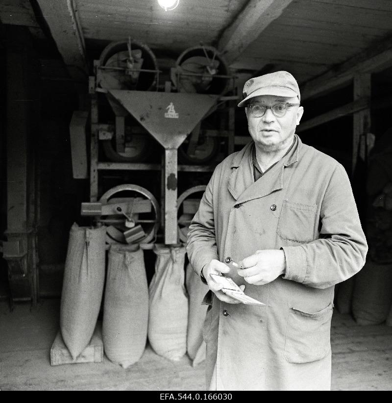 Interior view of the flour mill.