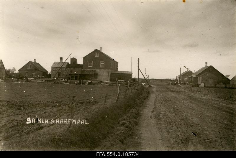 Saikla village in Pöide county, on the left Saikla flour.