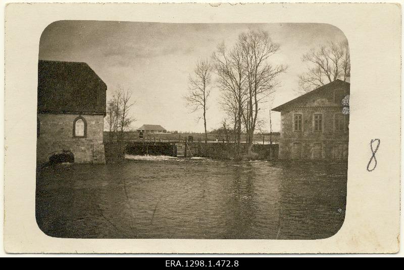 View of the river and mill