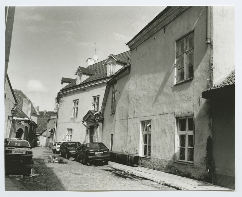 Tallinn. Houses and cars on Toom-Rüütel Street