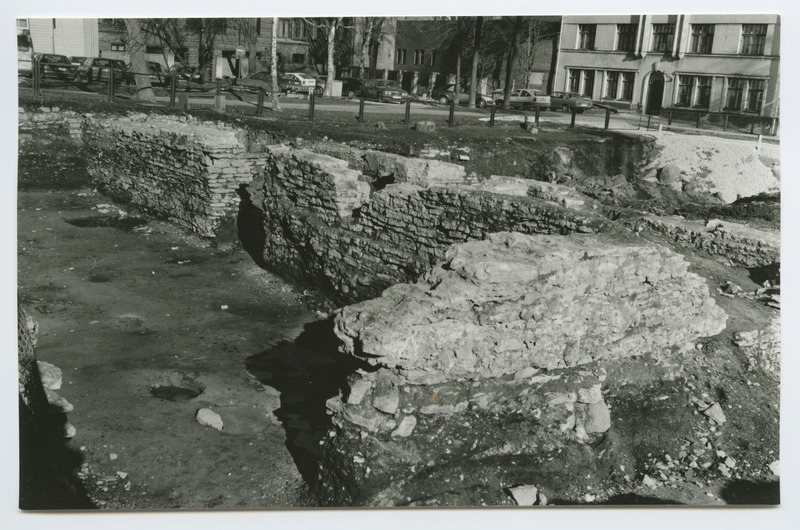Tallinn. Roosikrantsi tn excavations before construction of the bank building