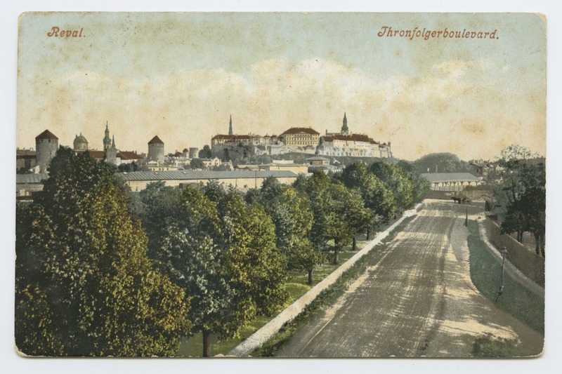 Tallinn. View Toompea Mere from the main road