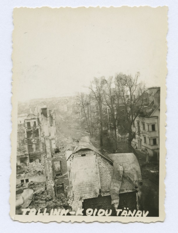 Tallinn. Koidu Street in ruins