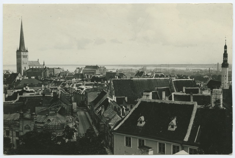 Tallinn, Viru gate, view from the mountain of Virugate.