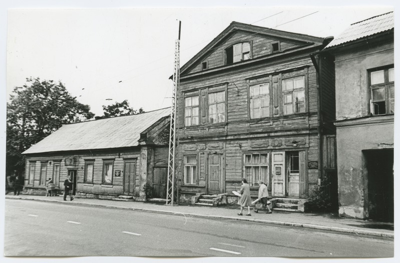 Old wooden houses on Paldiski highway 10 and 12.