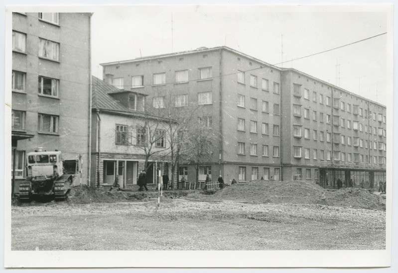 A small building that was dismantled