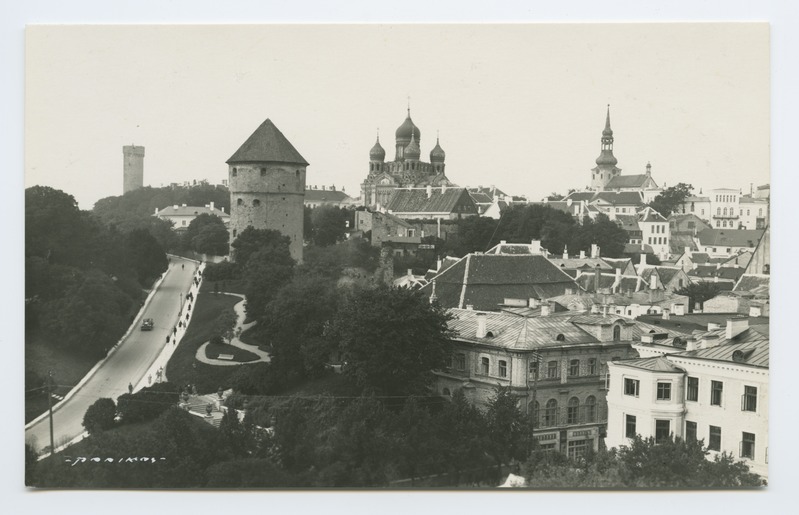 View from the tower of the Jan Church towards Toompea, in the middle of Kiek in de Kök.