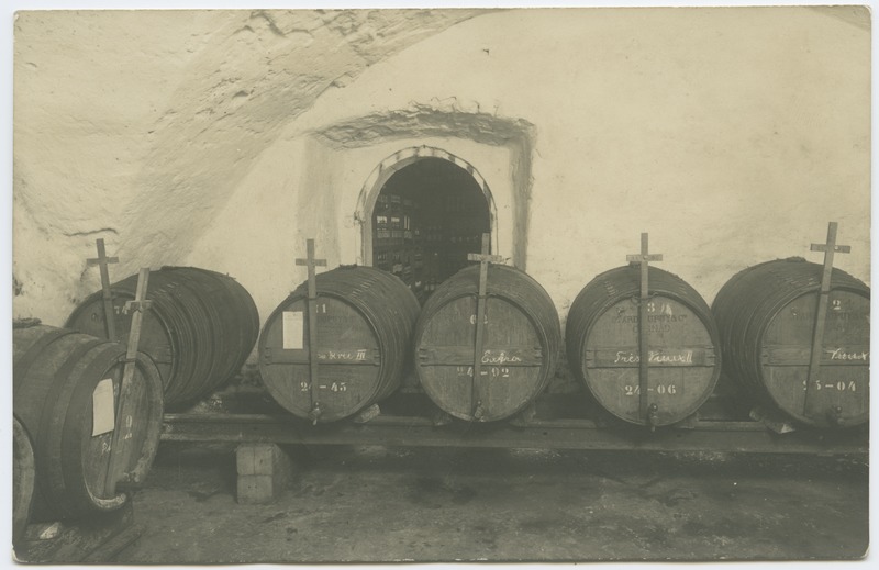 View of the winewater storage room