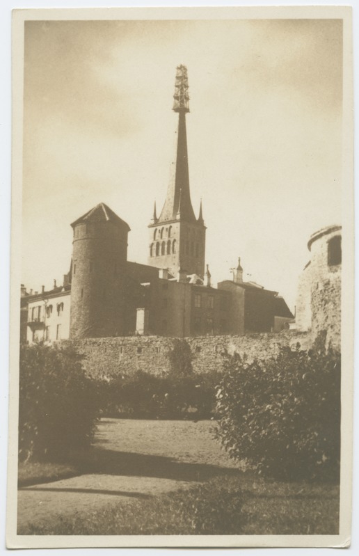 Tallinn. At the top of the tower of the church of Oleviste