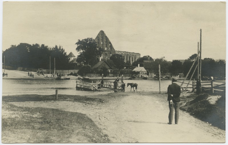 Tallinn. The ruins of the Pirita monastery. Postcard umb. 1905 a.
