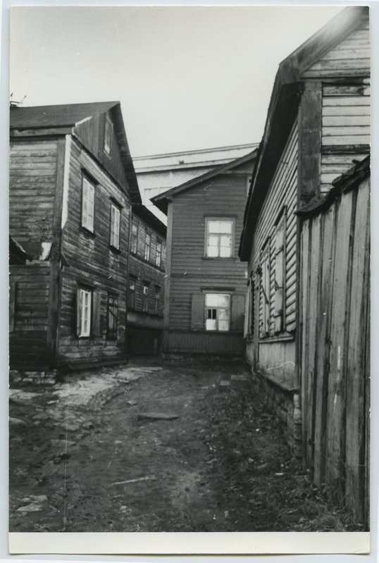 Tallinn. View of Väike-Kompass Street towards the fire extinguishing house