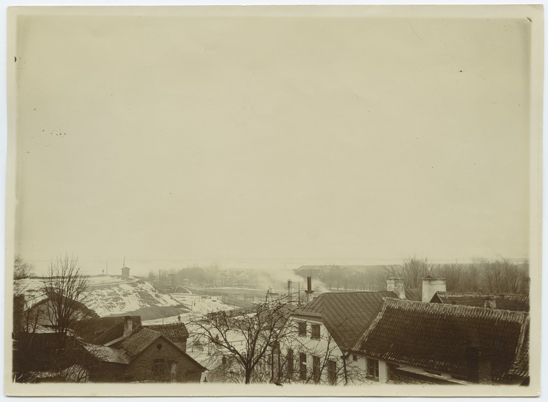 Tallinn, the view from the M.Maydelli house to the east of Pikal Street, the Gulf of Tallinn.