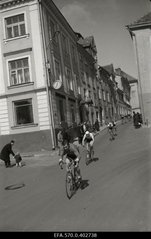 Bicycle competitions in the heart of Tallinn.