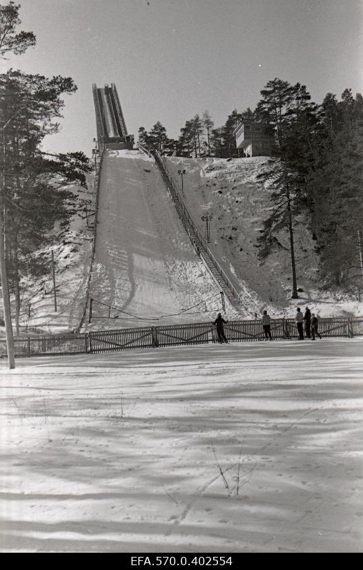 View of the ski jump tower on Mustamäe.
