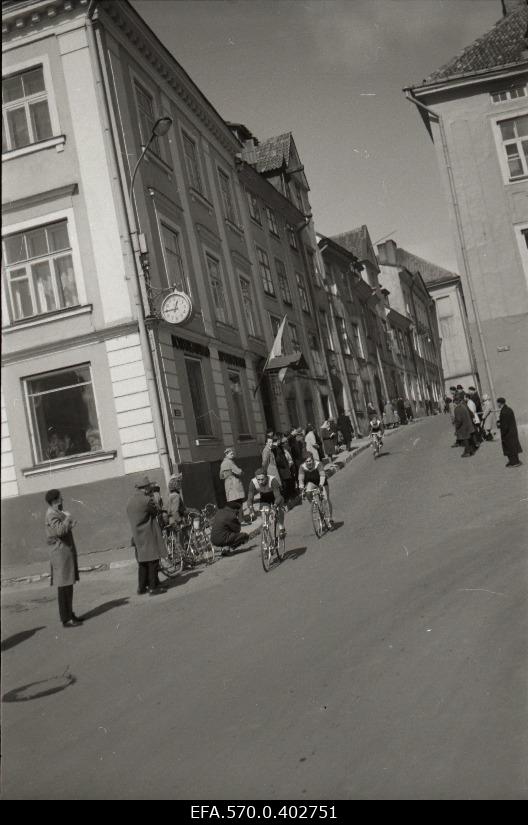 Bicycle competitions in the heart of Tallinn.