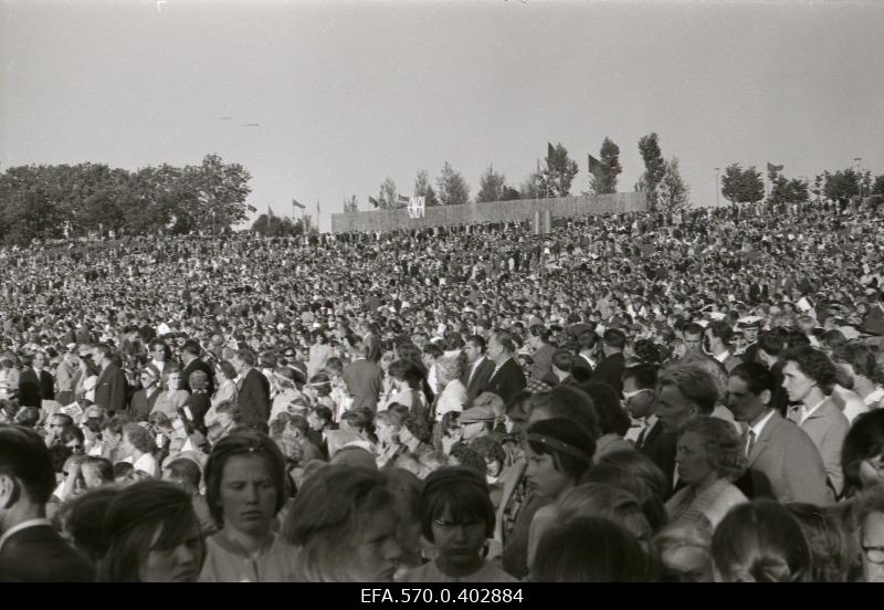 XVI general song festival. Audience on the song field.