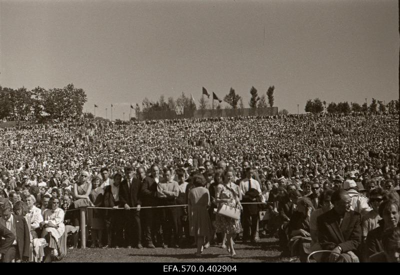 XVI general song festival. Audience on the song field.