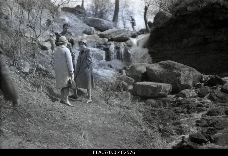 Pedestrians in the Hundikuristiku Kadriorus.