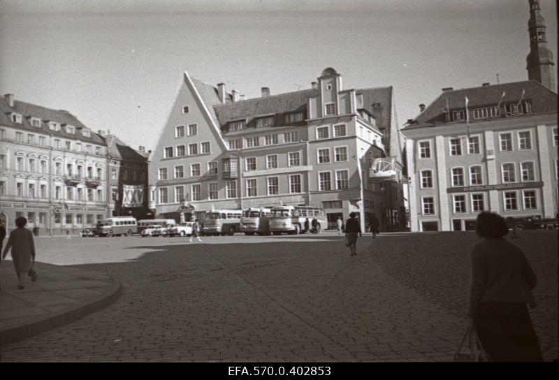 View of Raekoja Square in Tallinn.