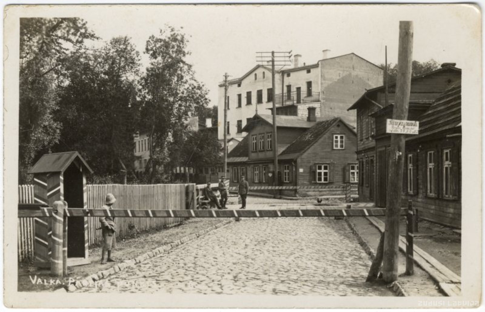 Latvian - Estonian border in Valka