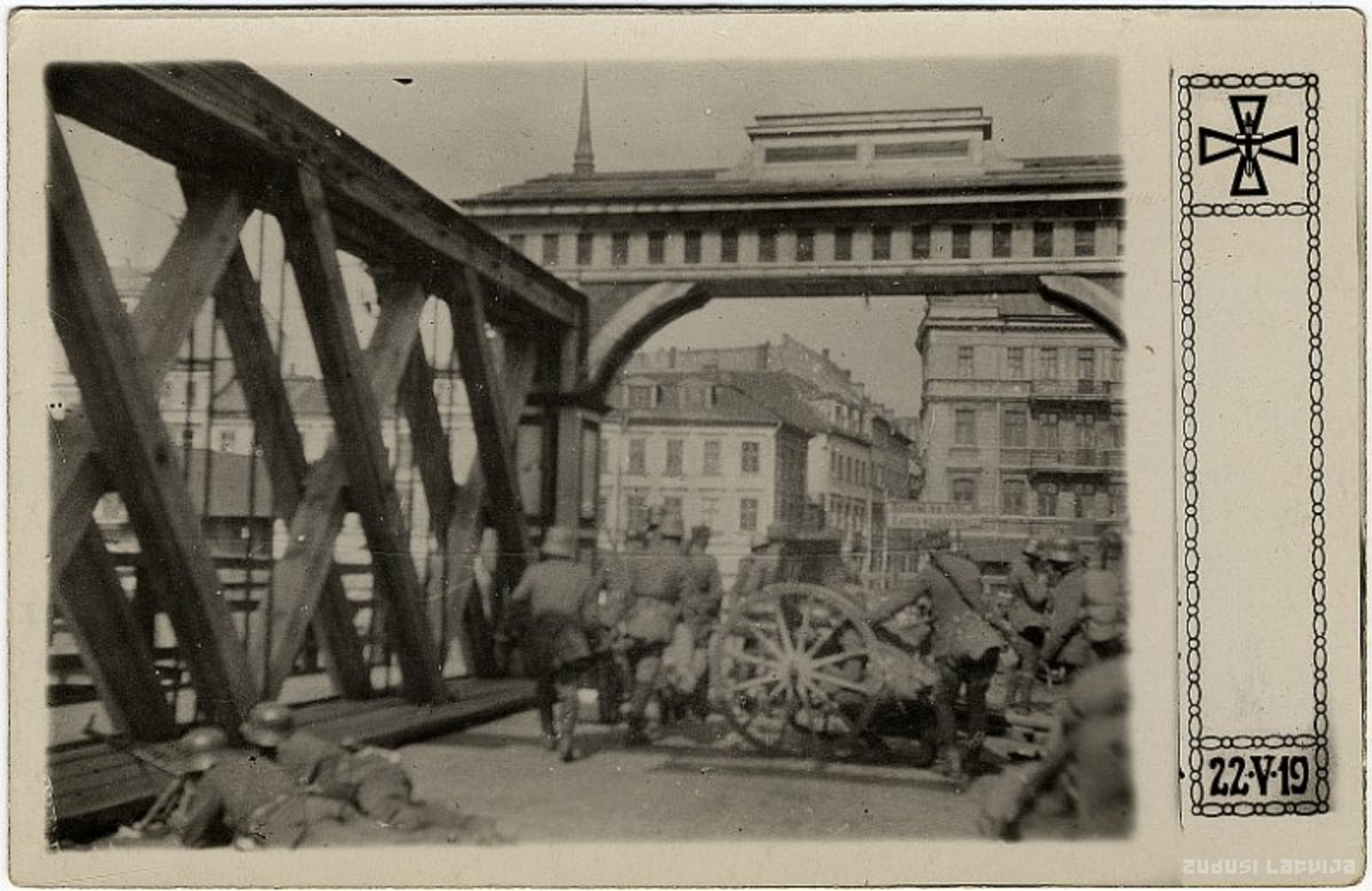 Arrival of the Baltic Landeswave Force in Riga May 22, 1919