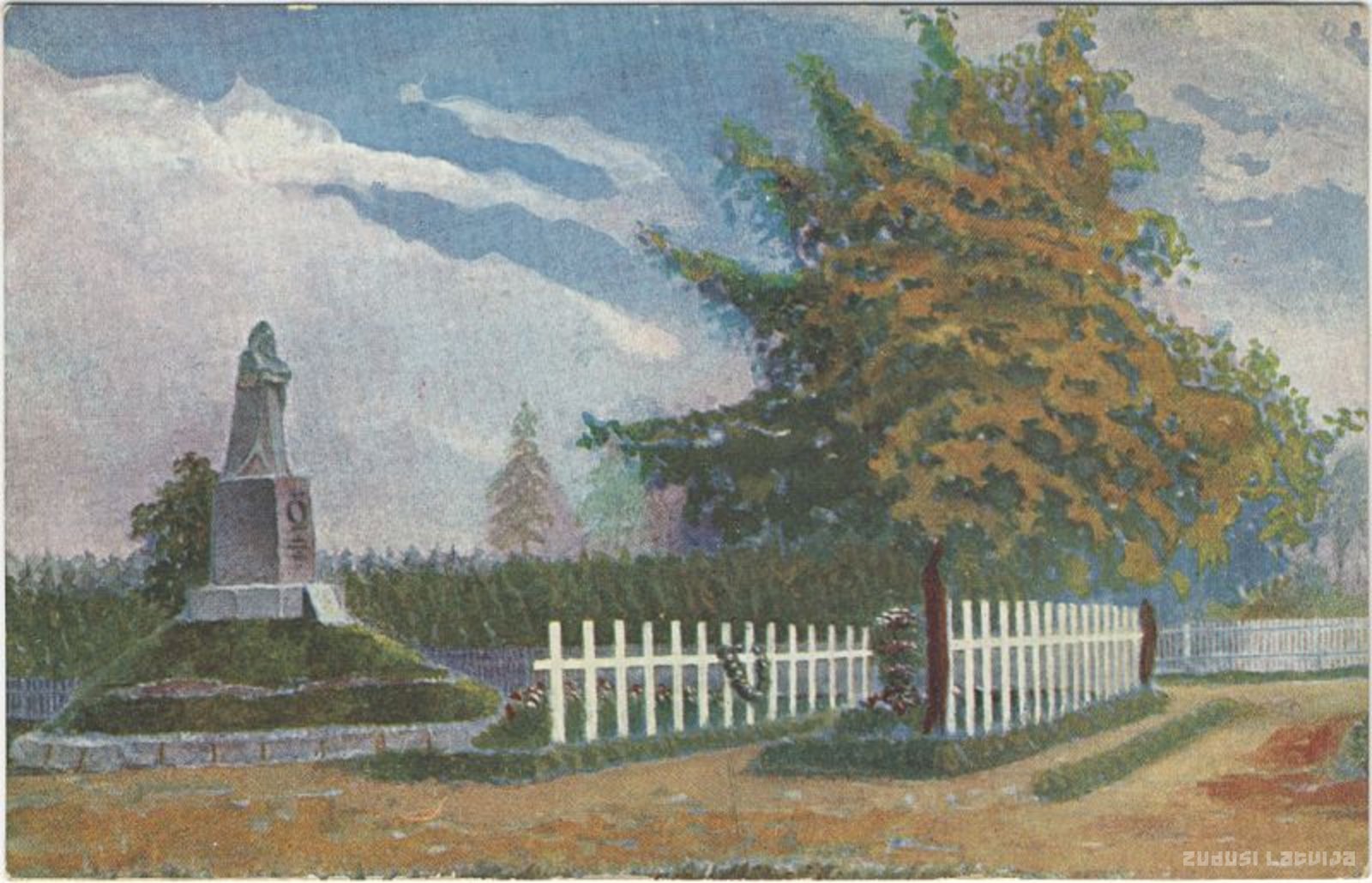 Le Cimetière des Frères (militaires) à Valka, Friends' grave