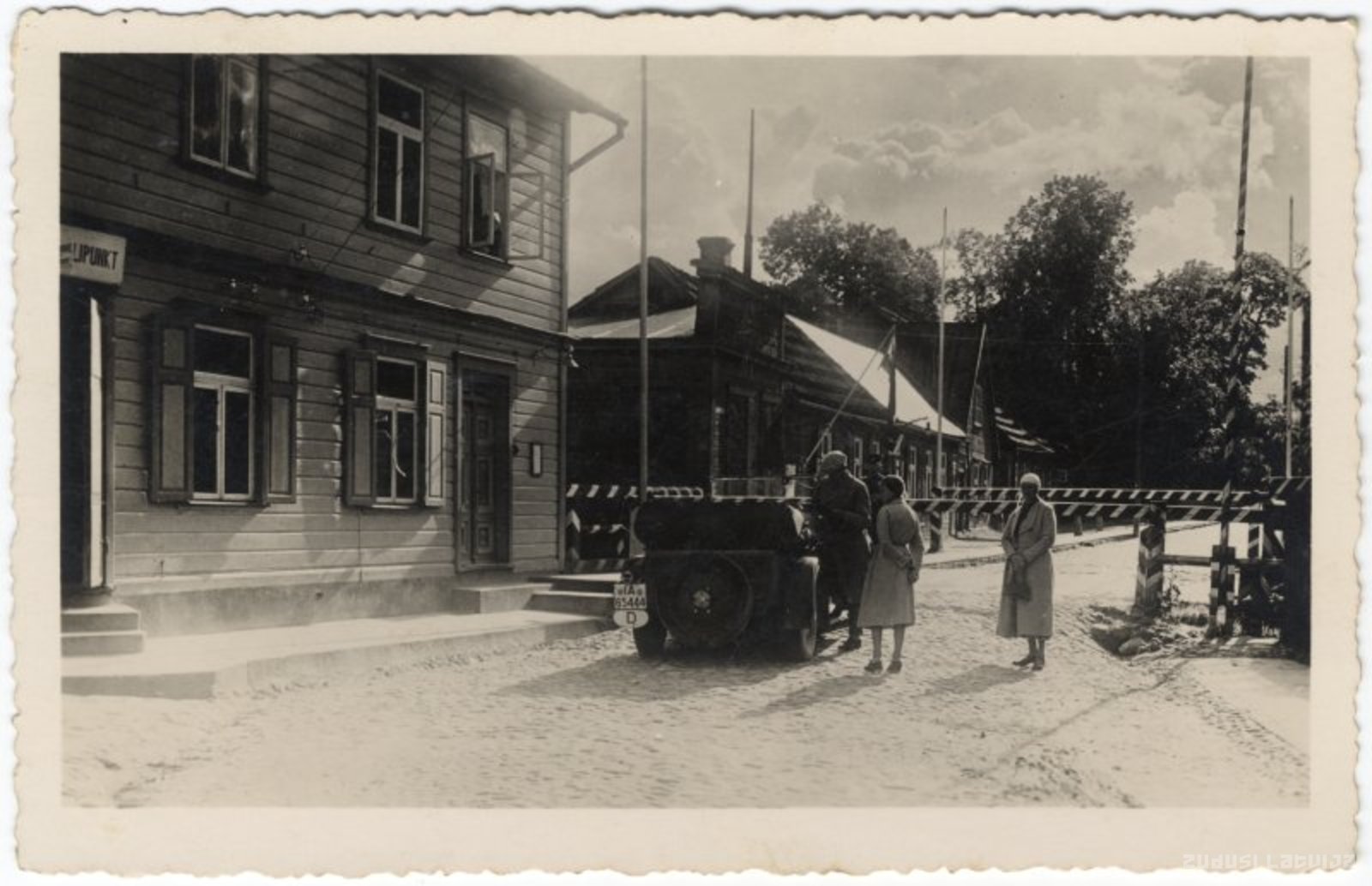 Valka. Latvian-Estonian border crossing point