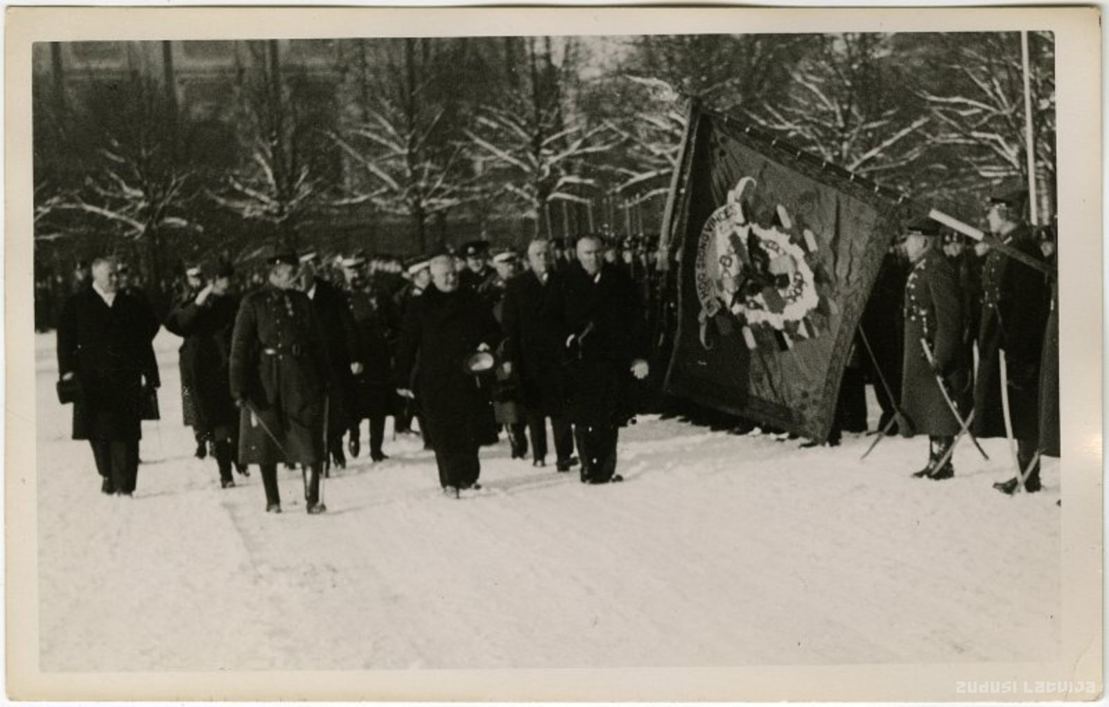 Estonian Senior State K. Pets Visit in Riga in 1933