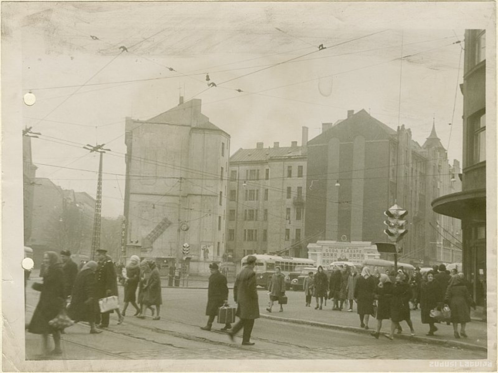 Riga. Crossing of Freedom and Matīsa Street