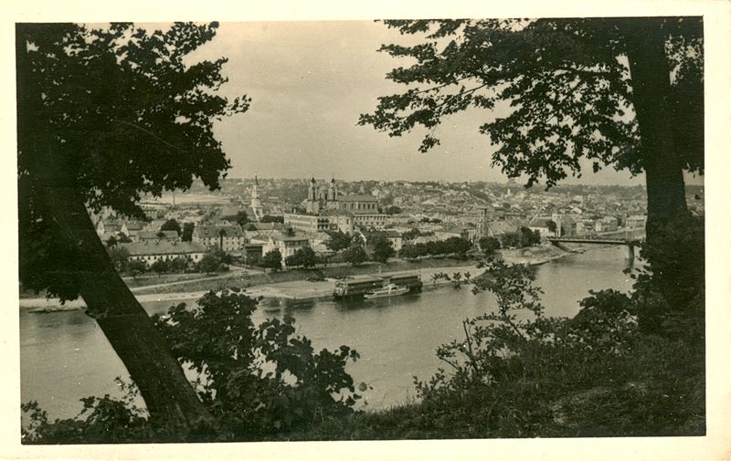 Card. View of Kaunas from the side of Alexandria